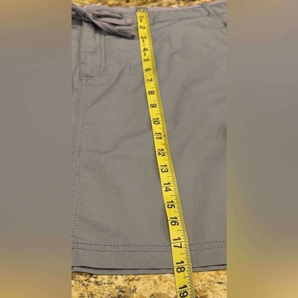 Eddie Bauer Skirt Women’s Size 10 Gray Mini A Line Button Pockets Drawstring - Picture 8 of 8